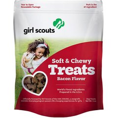 Girl Scout Pet Treats Bacon Flavor Soft & Chewy Dog Treats, 5-oz pouch