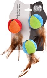 Easy Kitty Feather Balls Cat Toys, 9 count slide 1 of 6