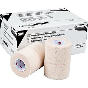 3M Veterinary Elastic Dog, Cat & Horse Adhesive Tape, 6 count, 3-in