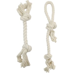 Frisco Double Knot Cotton Rope Fetch Dog Toy, Medium, 2 count