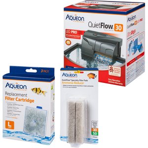 Aqueon QuietFlow 30 Series Aquarium Filter Kit