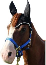 Paris Tack Comfort Show Crochet Ear Net & Forelock Opening, Pony, Navy slide 2 of 2