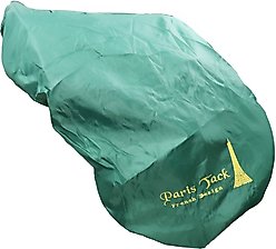Paris Tack Premium Embroidered Nylon All Purpose English Saddle Cover, Hunter Green