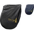 Paris Tack Premium Embroidered Nylon Dressage English Saddle Cover, Black