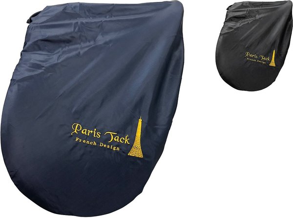 Paris Tack Premium Embroidered Nylon Dressage English Saddle Cover, Navy slide 1 of 2