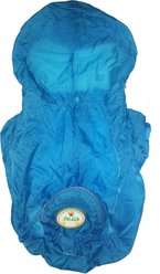 Pet Life The Ultimate Waterproof Thunder-Paw Adjustable Zippered Folding Travel Dog Raincoat, X-Small