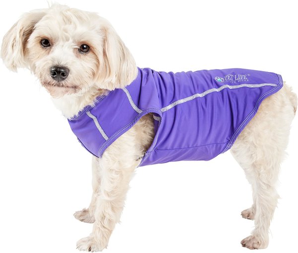 Pet Life Active Racerbark 4-Way Stretch Performance Active Dog T-Shirt, Lavender, Medium slide 1 of 8