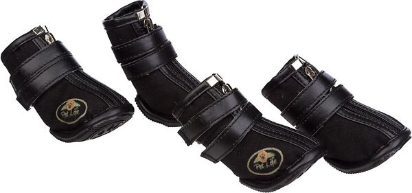 Pet Life Ruff Suede High-Support Dog Sneakers, 4 count
