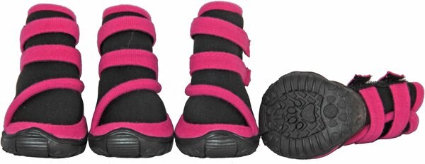 Pet Life Performance-Coned Premium Stretch Supportive Dog Shoes, 4 count