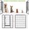 Show in main carousel: Yaheetech Heavy Duty Metal Dog & Cat Playpen, Black, 40-in, 8-panel slide 9 of 11