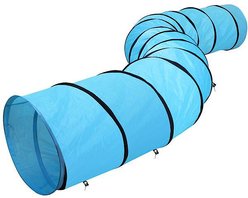 Yaheetech Dog & Cat Training Tunnel, Blue