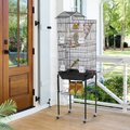 Yaheetech 62.5-in Rolling Large Bird Cage & Detachable Stand, Black