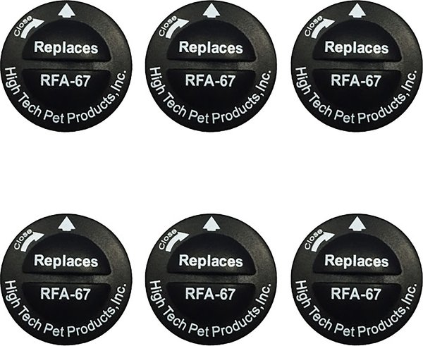High Tech Pet Products Petsafe Model RFA-67 Replacement Battery, 6 count slide 1 of 2