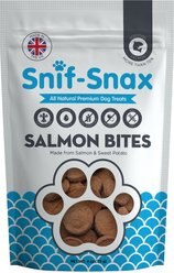 Snif-Snax Smoked Salmon & Sweet Potato Bites Grain-Free Dog Treats, 4-oz bag slide 1 of 4