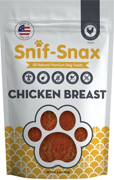 Snif-Snax Smoked Chicken Breast Dog Treats, 4-oz bag slide 1 of 4