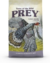 Taste of the Wild PREY Turkey Formula Limited Ingredient Recipe Dry Cat Food, 15-lb bag
