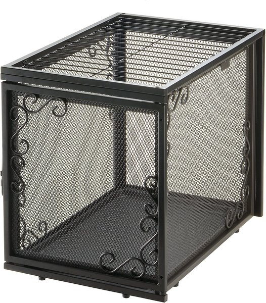 Discontinued RICHELL Metal Mesh Dog Crate, Antique Bronze, 17 inch