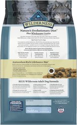 Blue Buffalo Wilderness Nature's Evolutionary Diet Plus Wholesome Grains Chicken, Oats & Barley Adult Dry Dog Food, 4.5-lb bag slide 2 of 9