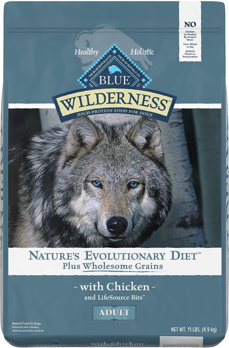 BLUE BUFFALO Wilderness Nature's Evolutionary Diet Plus Wholesome Grains Chicken, Oats & Barley