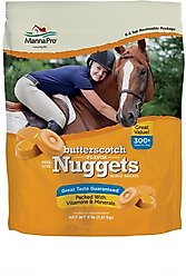 Manna Pro Bite-Size Nuggets Butterscotch Flavored Horse Training Treats, 4-lb bag