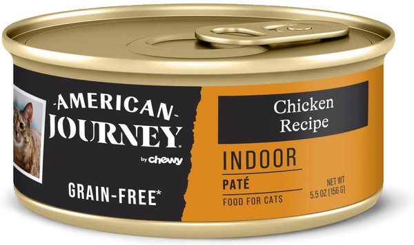 American Journey Indoor Pate Chicken Recipe Grain-Free Canned Cat Food, 5.5-oz, case of 24 slide 1 of 9