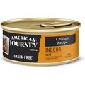 American Journey Indoor Pate Chicken Recipe Grain-Free Canned Cat Food, 5.5-oz, case of 24