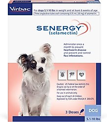 Senergy Topical Solution for Dogs, 5.1-10 lbs, (Lavendar Box), 3 Doses (3-mos. supply)