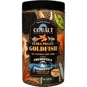 Cobalt Aquatics Ultra Goldfish Pellets Floating Fish Food, 14-oz bottle