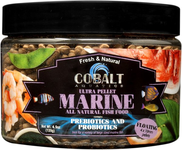 Cobalt Aquatics Ultra Marine Jumbo Feeder Floating Fish Food, 4.9-oz bottle slide 1 of 5
