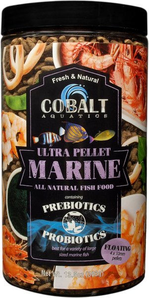 Cobalt Aquatics Ultra Marine Jumbo Feeder Floating Fish Food, 13.5-oz bottle slide 1 of 3