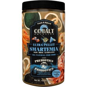Cobalt Aquatics Ultra Smartemia Floating & Sinking Granule Fish Food, 18.5-oz bottle