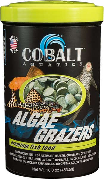 Cobalt Aquatics Algae Grazers Fish Food, 16-oz bottle slide 1 of 7