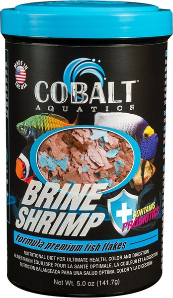 Cobalt Aquatics Brine Shrimp Flakes Fish Food, 5-oz bottle slide 1 of 2