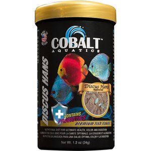 Cobalt Aquatics Discus Hans Flake Fish Food, 1.2-oz bottle