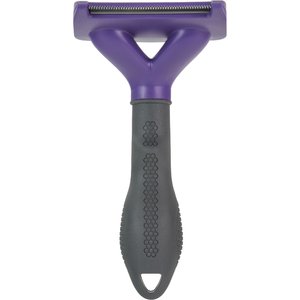 FURminator Short Hair Cat Deshedding Tool, Purple, Medium