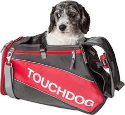 Touchdog Modern Glide Airline Approved Water-Resistant Dog & Cat Carrier, Red