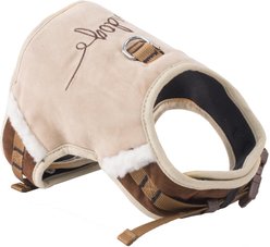 Touchdog Tough Boutique Adjustable Fashion Dog Harness & Leash, Light Sand Brown, Large