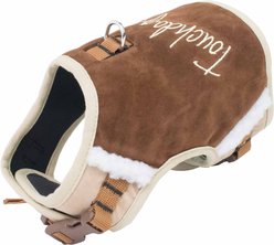 Touchdog Tough Boutique Adjustable Fashion Dog Harness & Leash, Dark Choco Brown, Large