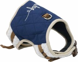 Touchdog Tough Boutique Adjustable Fashion Dog Harness & Leash, Royal Blue, Large