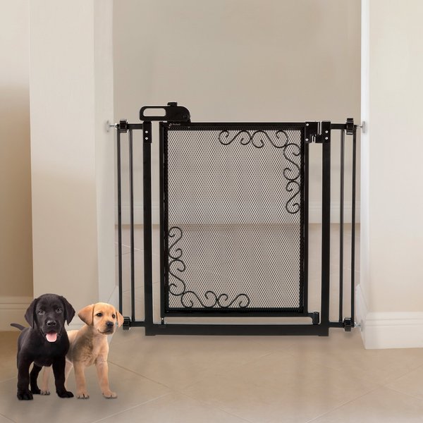 Discontinued RICHELL Metal Mesh Dog Gate, Black
