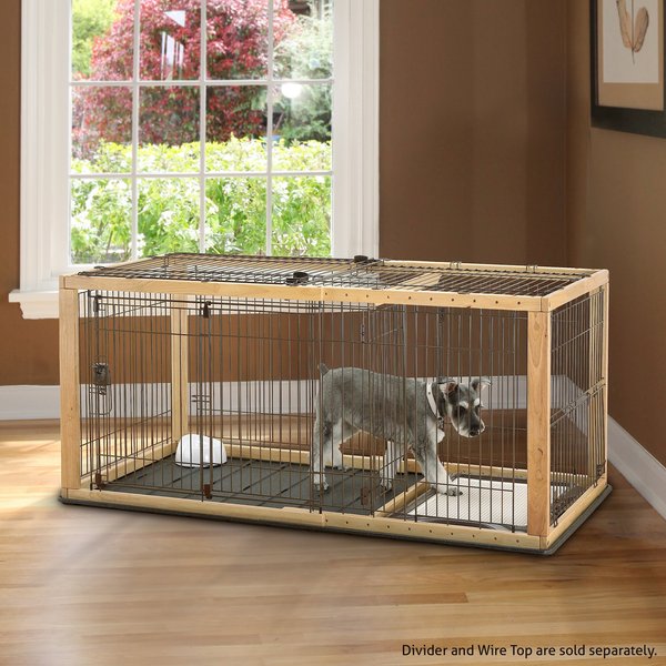 Richell Expandable Dog Crate, Medium, 37-62.2-in L x 32.1-in W x 28-in H slide 1 of 5