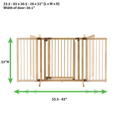 Show full view: Richell Wooden Premium Plus Dog Gate slide 3 of 8