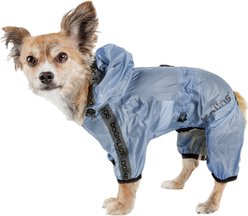 Dog Helios Torrential Shield Waterproof Full Bodied Dog Windbreaker Raincoat, Royal Blue, X-Large