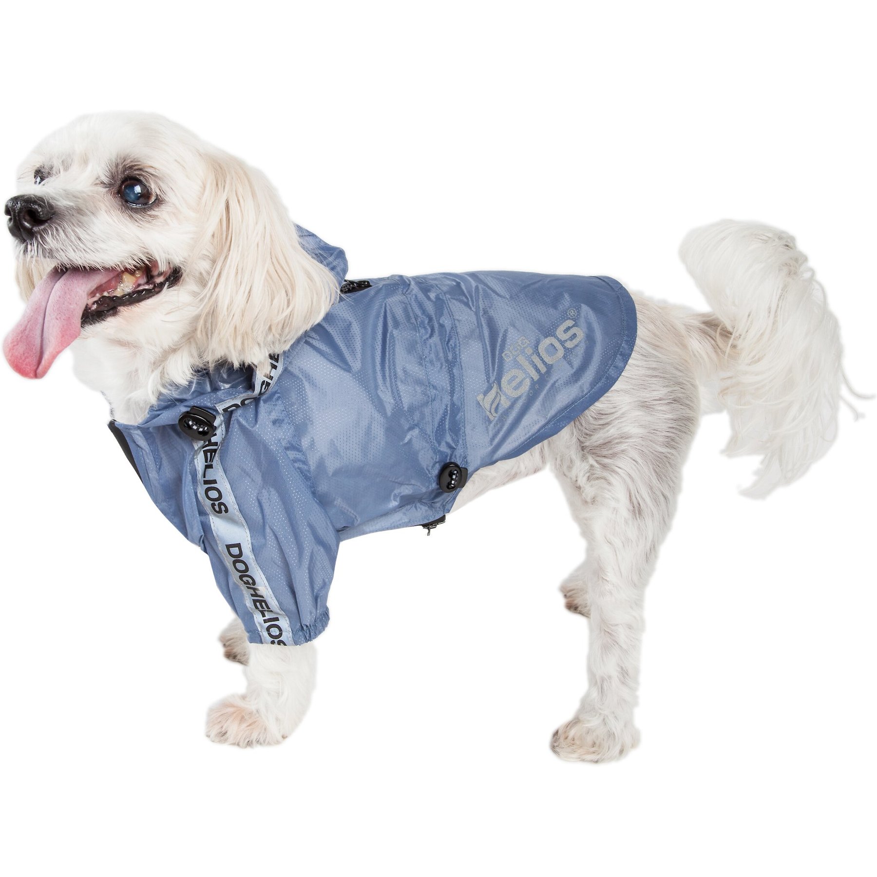 Dog Helios Torrential Shield Waterproof Dog Windbreaker Raincoat, Royal Blue, Large