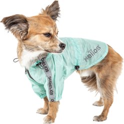 Dog Helios Torrential Shield Waterproof Dog Windbreaker Raincoat, Aqua Blue, X-Small