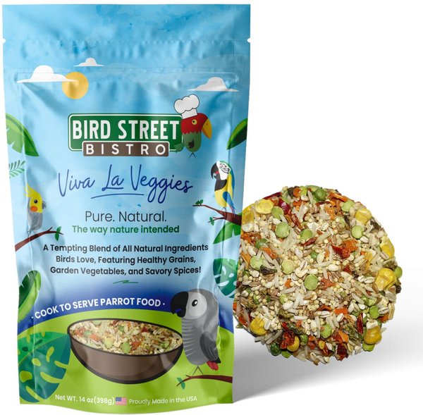 Bird Street Bistro Viva La Veggies Bird Food, 14-oz bag slide 1 of 4