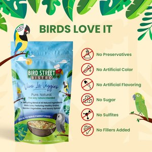 Bird Street Bistro Viva La Veggies Bird Food, 14-oz bag