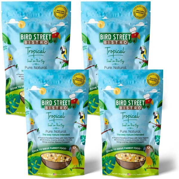 Bird Street Bistro Tropical Feast on the Fly Bird Food, 20-oz, case of 4 slide 1 of 4