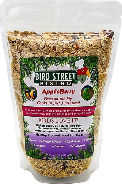 Bird Street Bistro AppleBerry Feast on the Fly Bird Food, 18-oz, case of 4 slide 1 of 6
