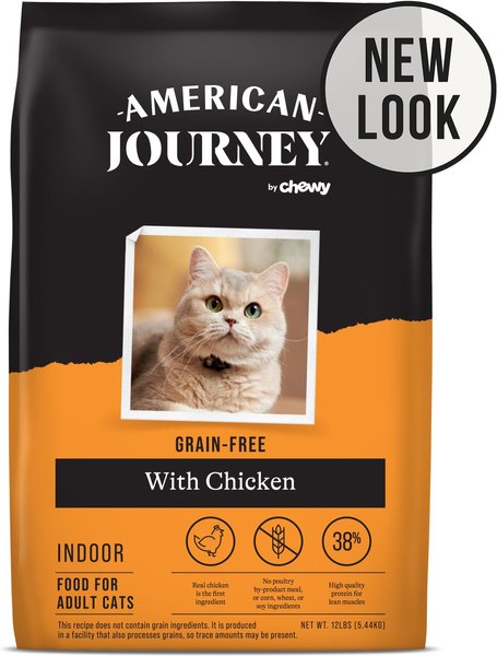 American Journey Indoor Recipe with Chicken Grain-Free Dry Cat Food, 12-lb bag slide 1 of 9